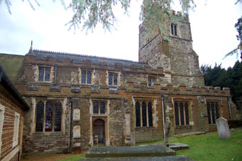 Aspley church showing north aisle January 2008